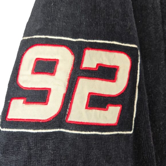 Oscar De La Hoya Mens Small Medium Bathrobe Black Hooded Boxing Athletic Lounge - Picture 4 of 13